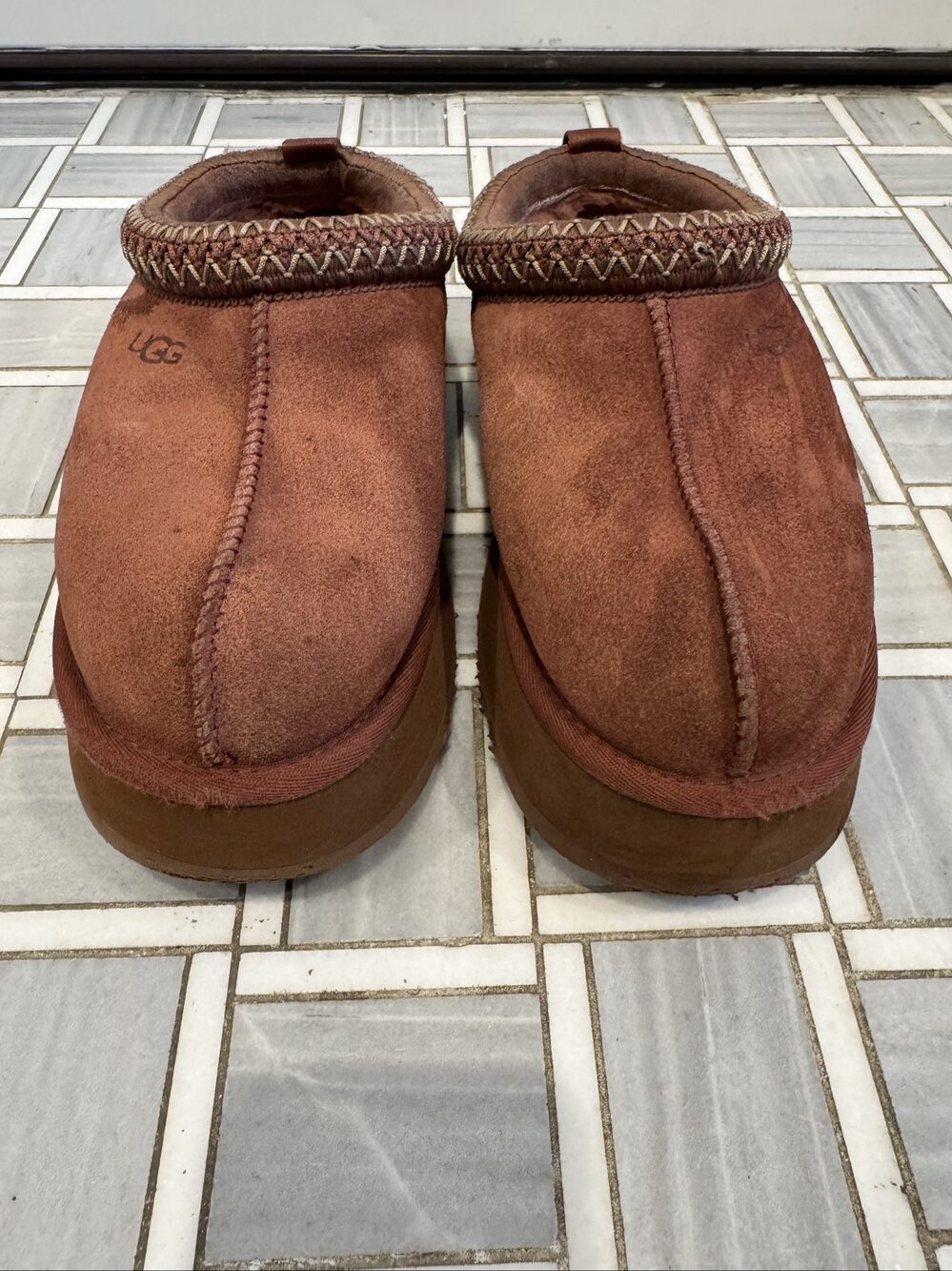 Women’s UGG Tazz Platform Slippers - Red Jasper - Size 8